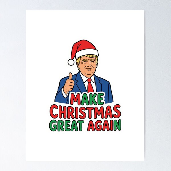 Item preview, Make Christmas Great Again Santa Hat Funny Political Holiday designed and sold by ArtByYunus.