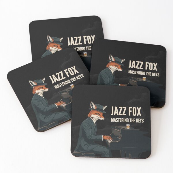 Item preview, Jazz Fox Piano Player T-Shirt - Cool Fox Musician, Vintage Jazz Club Vibe, Piano Lover Gift designed and sold by Searching ideas.