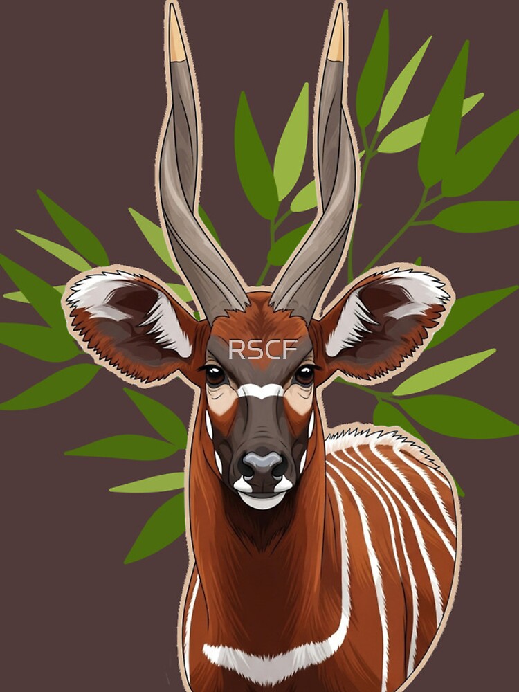 Thumbnail 4 of 4, iPhone Case, Female Mountain Bongo Antelope by RSCF designed and sold by RSCF.
