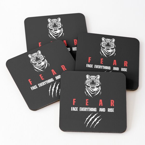 Item preview, FEAR – Face Everything And Rise Tiger Motivation T-Shirt designed and sold by NooHaART.