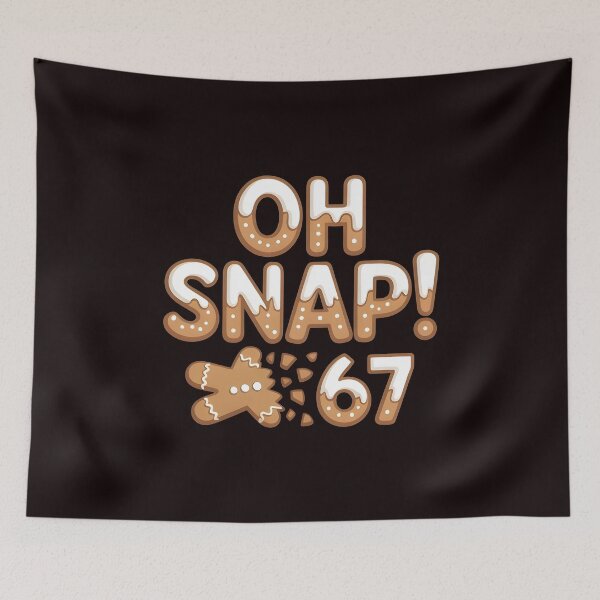 Item preview, Oh Snap Gingerbread 67 – Funny Holiday Cookie Meme designed and sold by Redgiant87x.
