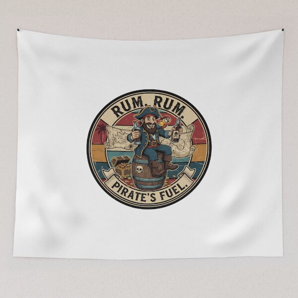 Item preview, Rum Pirate Humor T-Shirt Filibuster Skull & Bones designed and sold by ThePrintEngine.