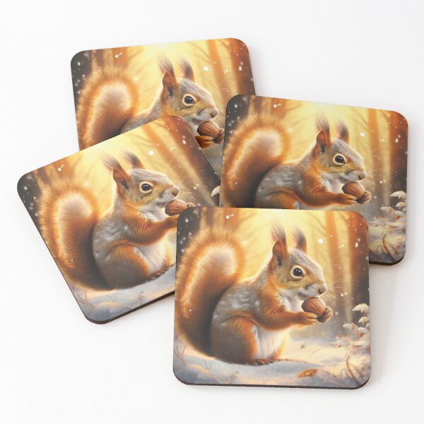 Item preview, Adorable squirrel  in the snow designed and sold by Photopat.