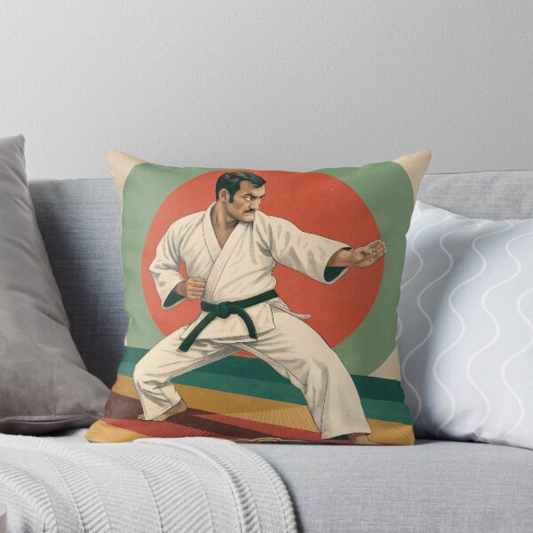 Item preview, Vintage Valor: Judo Master in Retro Motion designed and sold by ForeverPrintsOK.