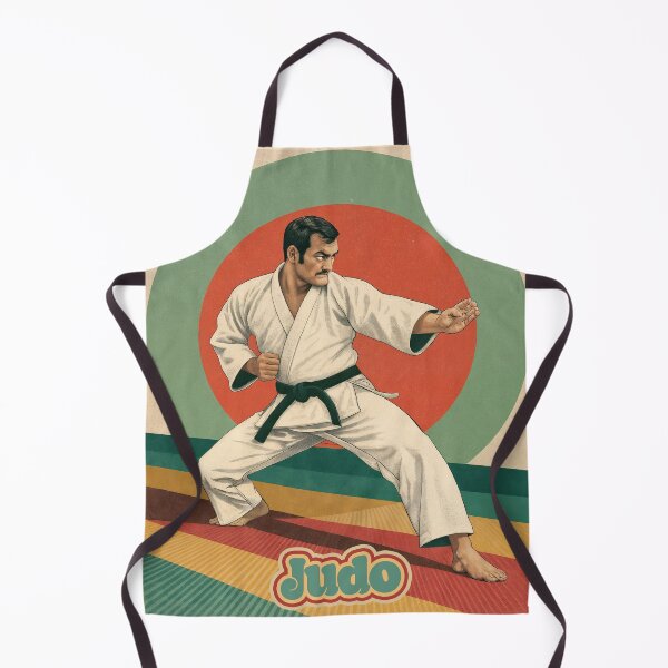 Item preview, Vintage Valor: Judo Master in Retro Motion designed and sold by ForeverPrintsOK.