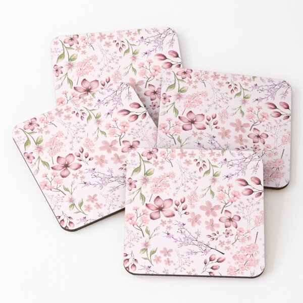 Item preview, Sakura Flowers Pattern - Pink Floral Pattern Design designed and sold by Furkan Al-Gburi.