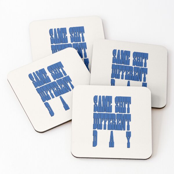 Item preview, Blue Grunge Halftone Same Shit Different Day Typography designed and sold by trepiu.