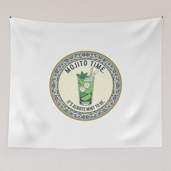 Item preview, Mojito Time T-Shirt: Cocktail Humor, Fresh & Summer designed and sold by ThePrintEngine.