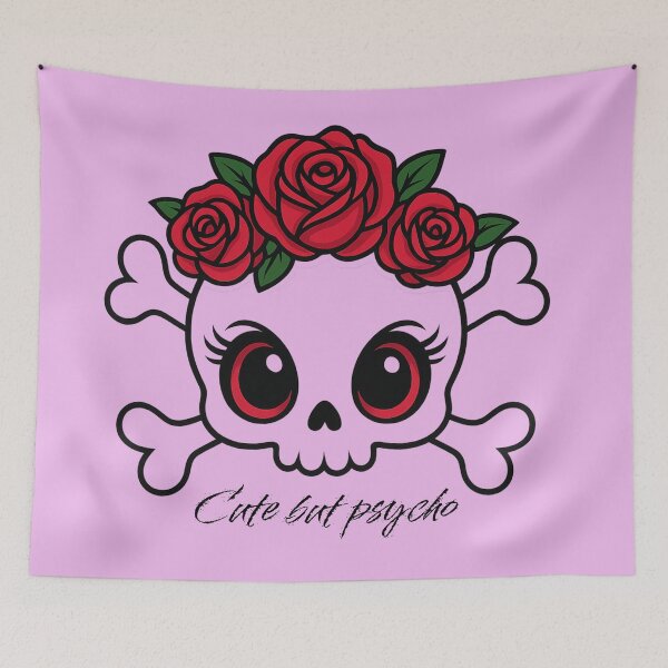 Item preview, Gothic Skull with Roses – Cute Dark Aesthetic designed and sold by Ruhrpott-Design.