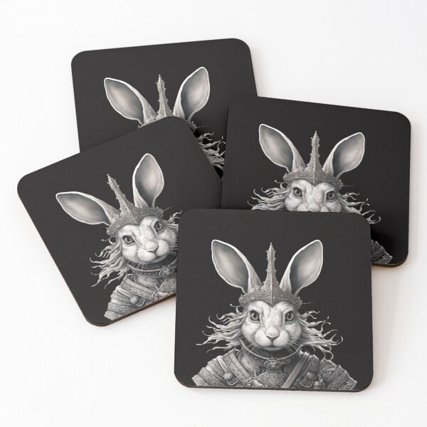 Item preview, A RENAISSANCE WARRIOR RABBIT designed and sold by infinitearte.