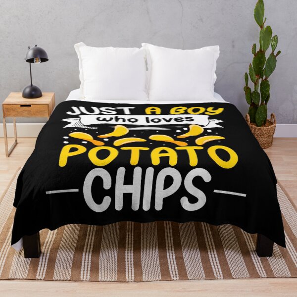 Item preview, Just A Boy Who Loves Potato Chips Men Funny Snack Food designed and sold by TerryAnnie.