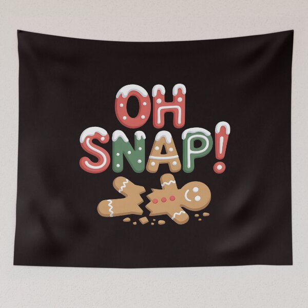 Item preview, Funny Christmas Gingerbread Meme – Oh Snap 67 designed and sold by Redgiant87x.