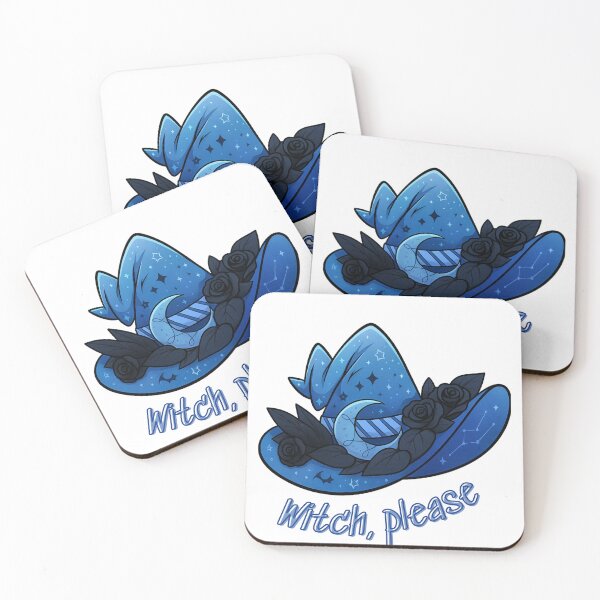 Item preview, Witch, Please – Blue Gothic Witch Hat Design designed and sold by Ruhrpott-Design.