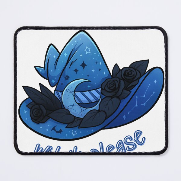 Item preview, Witch, Please – Blue Gothic Witch Hat Design designed and sold by Ruhrpott-Design.