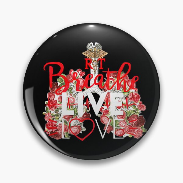 Item preview, Red Breathe Live Love  Respiratory Therapist  designed and sold by natnat7w.