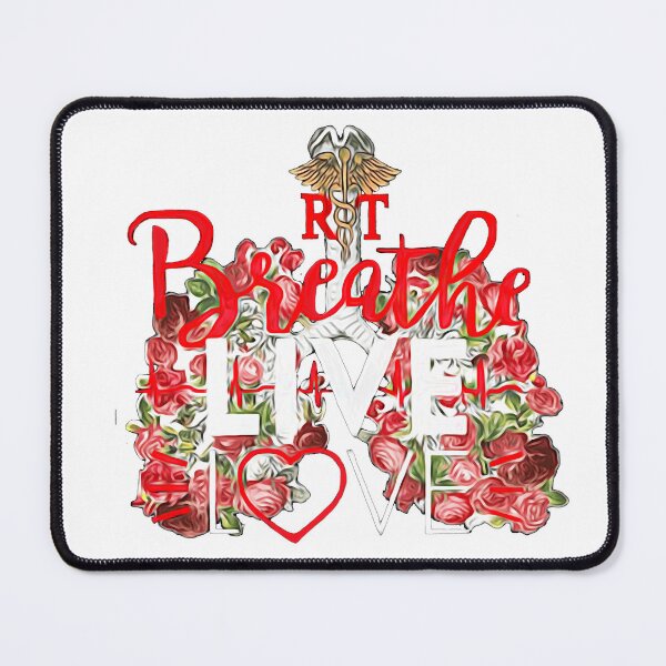Item preview, Red Breathe Live Love  Respiratory Therapist  designed and sold by natnat7w.
