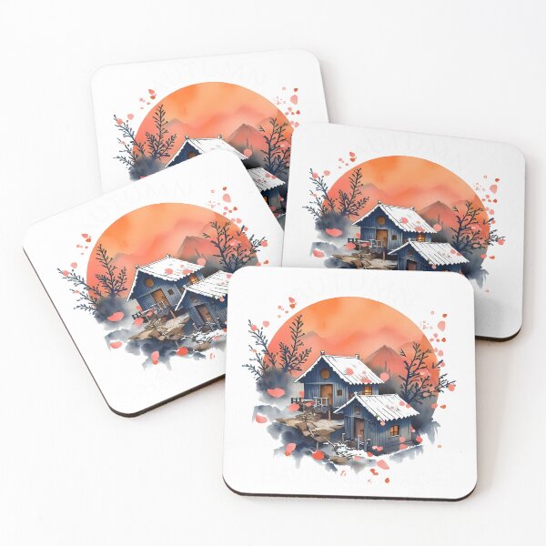 Item preview, Autumn Haven Cottage Logo – Cozy Fall Cabin Illustration designed and sold by ArtiFize Store.