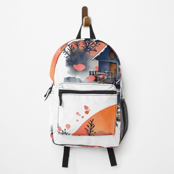 Item preview, Autumn Haven Cottage Logo – Cozy Fall Cabin Illustration designed and sold by ArtiFize Store.
