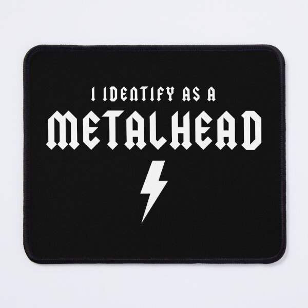 Item preview, I Identify As A Metalhead Lightning Bolt designed and sold by MouseDeSigns.