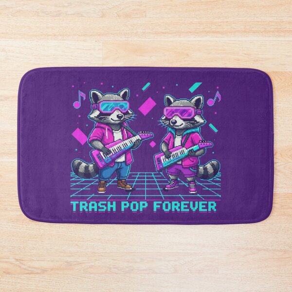 Item preview, Trash Pop Forever Raccoon Duo T-Shirt - 8-Bit Synth Pop Animal Band, Retro Gaming Music Aesthetic designed and sold by Searching ideas.
