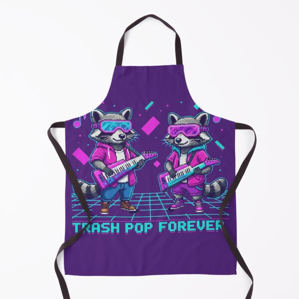Item preview, Trash Pop Forever Raccoon Duo T-Shirt - 8-Bit Synth Pop Animal Band, Retro Gaming Music Aesthetic designed and sold by Searching ideas.