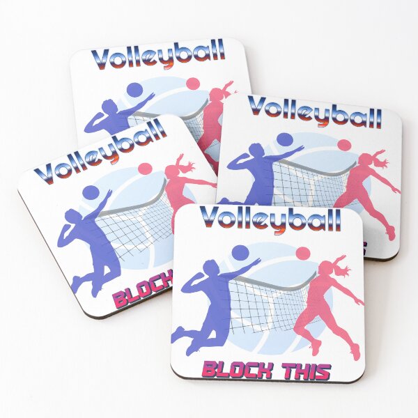 Artikelvorschau, Volleyball: Block This entworfen und verkauft von Wicked Wolf Poker.
