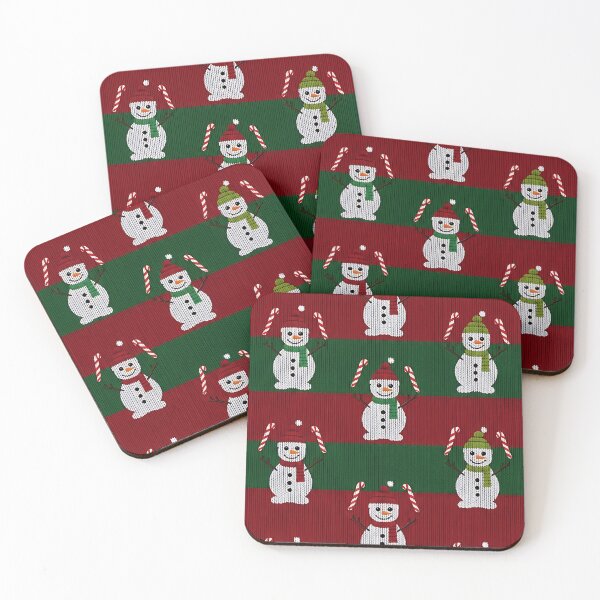 Item preview, Juggling Snowman Candy Cane Ugly Sweater Pattern designed and sold by Itsheartshop.