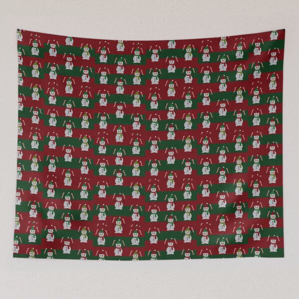 Item preview, Juggling Snowman Candy Cane Ugly Sweater Pattern designed and sold by Itsheartshop.
