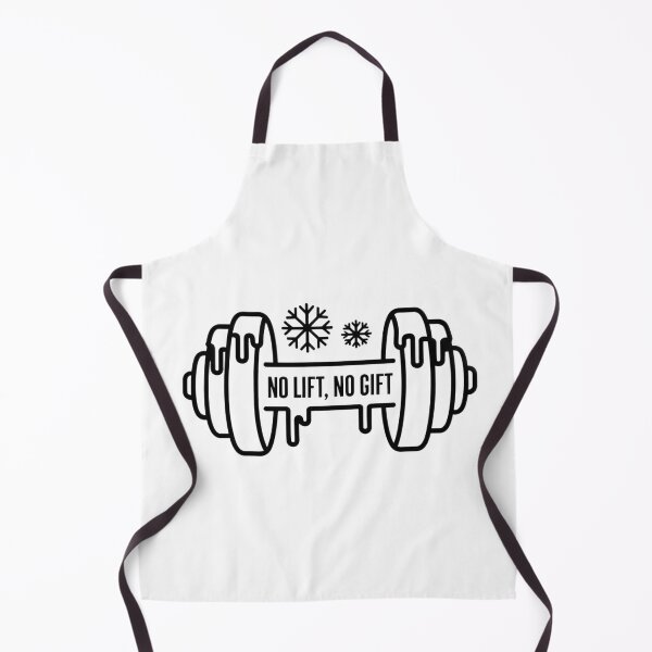 Item preview, No Lift No Gift | Minimalist Winter Fitness Dumbbell Line Art Design designed and sold by WSPrintCrafter.