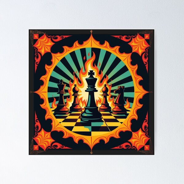 Item preview, Artwork Fire Chess  designed and sold by Planetporridge.