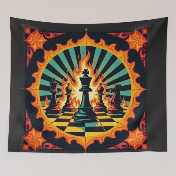 Item preview, Artwork Fire Chess  designed and sold by Planetporridge.