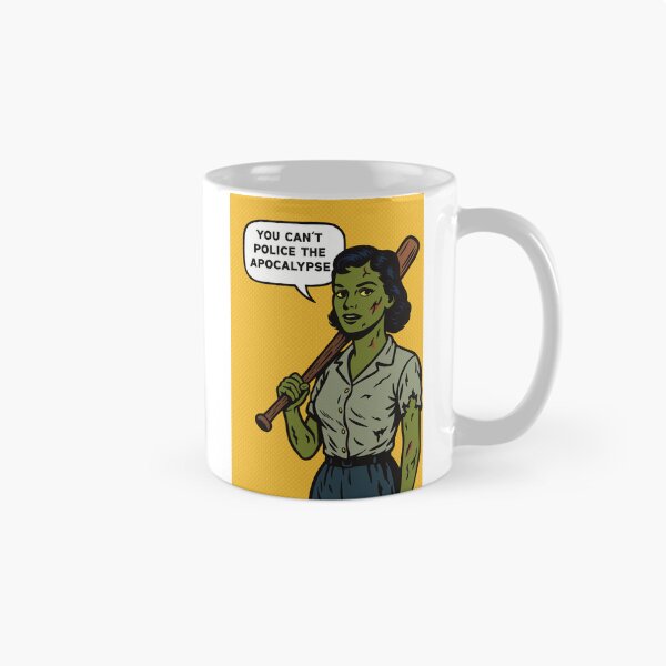 Item preview, You Can't Police The Apocalypse PopCulture Zombie  designed and sold by ChunkByChunk.