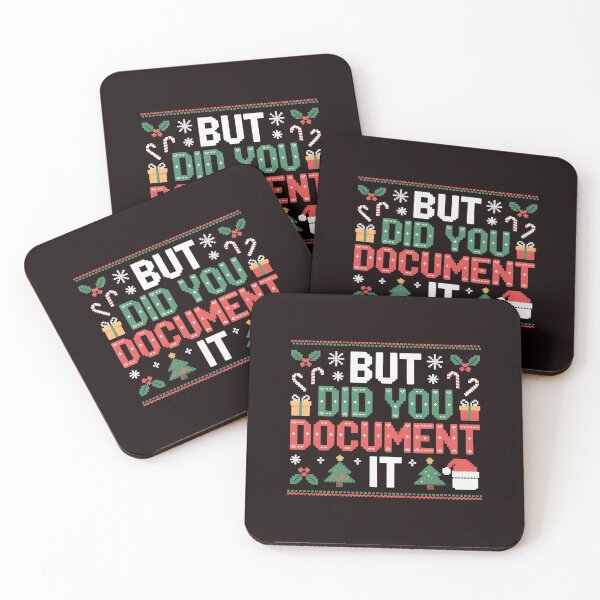 Item preview, But Did You Document It Ugly Sweater – Office Party Christmas Joke designed and sold by Redgiant87x.