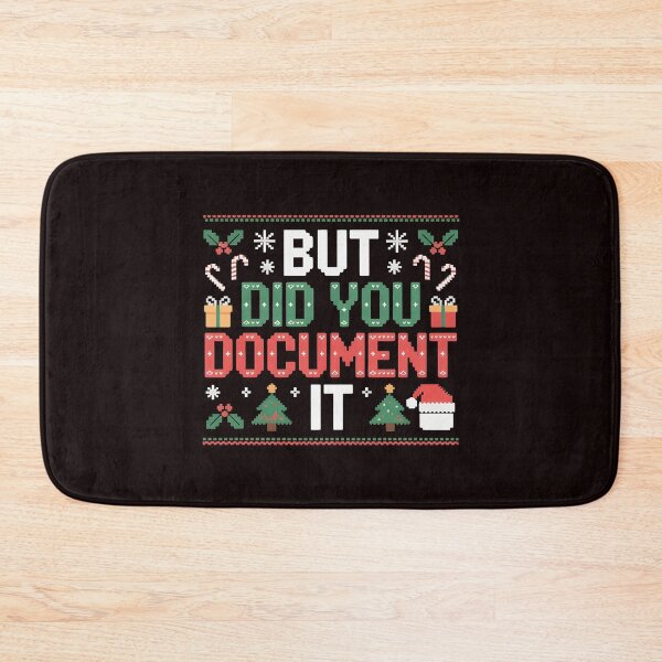 Item preview, But Did You Document It Ugly Sweater – Office Party Christmas Joke designed and sold by Redgiant87x.