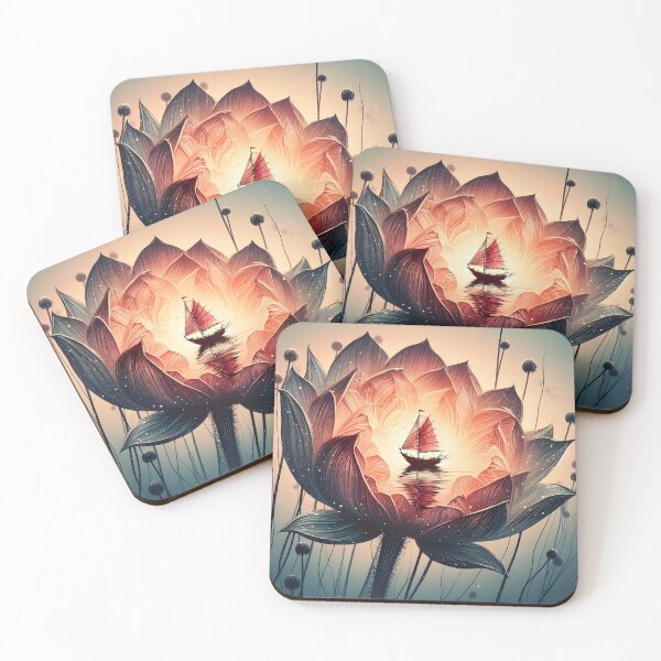 Item preview, Flower Boat, Ai Generated Art  designed and sold by ACC .