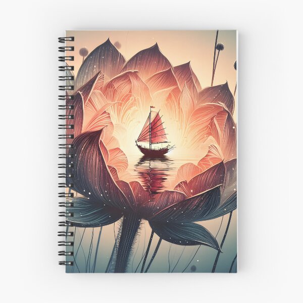 Item preview, Flower Boat, Ai Generated Art  designed and sold by ACC .