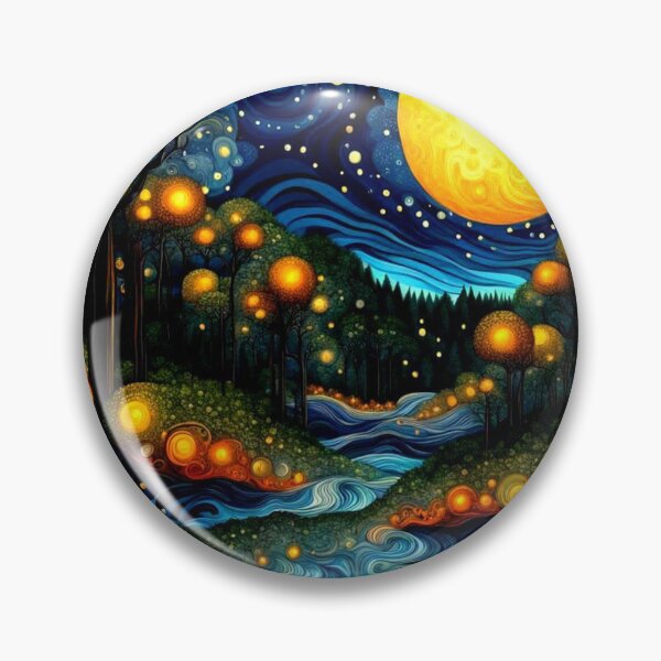 Item preview, Fireflies in moonlight designed and sold by George Hutton Hunter.