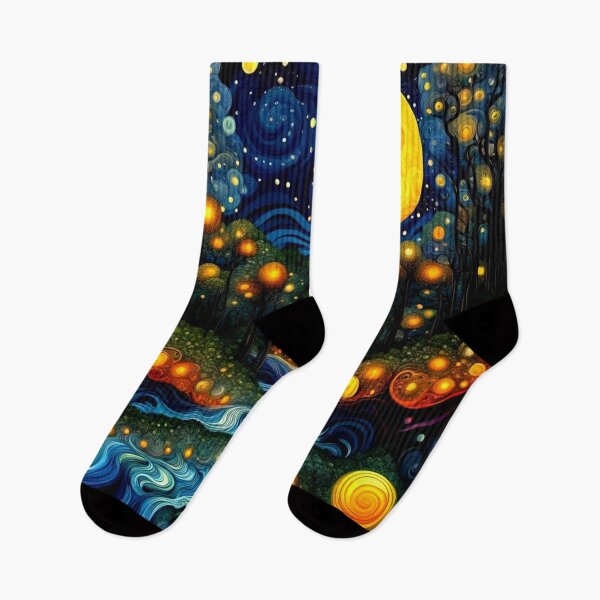Item preview, Fireflies in moonlight designed and sold by George Hutton Hunter.