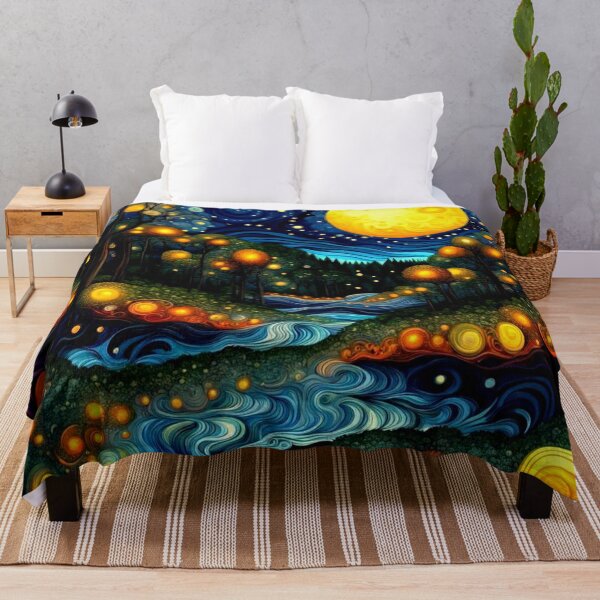 Item preview, Fireflies in moonlight designed and sold by George Hutton Hunter.