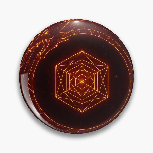 Item preview, GCR1 Ouroboros Geometric Flame — Dragon of Infinite Time designed and sold by GCR1.