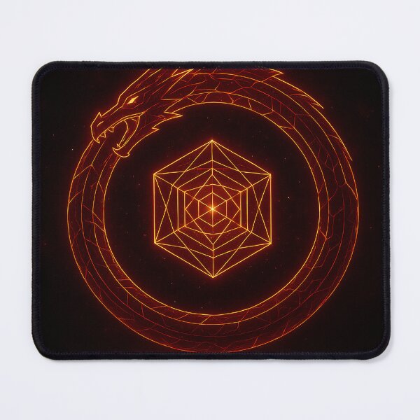 Item preview, GCR1 Ouroboros Geometric Flame — Dragon of Infinite Time designed and sold by GCR1.