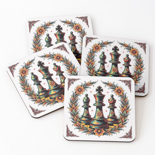 Item preview, Flower Art Chess Design designed and sold by Planetporridge.