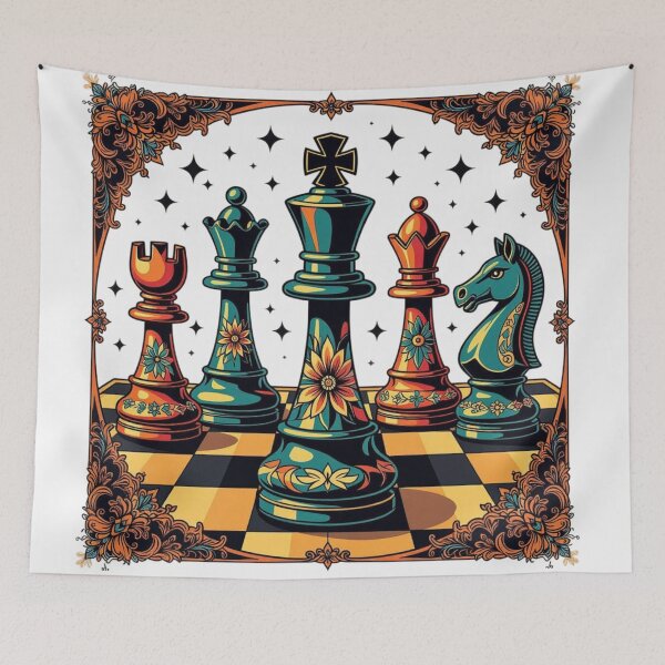Item preview, Flower Art Chess designed and sold by Planetporridge.