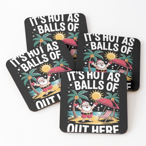 Item preview, It's Hot As Balls Of Holly Out Here Santa Christmas in July  designed and sold by InspiredFoul.