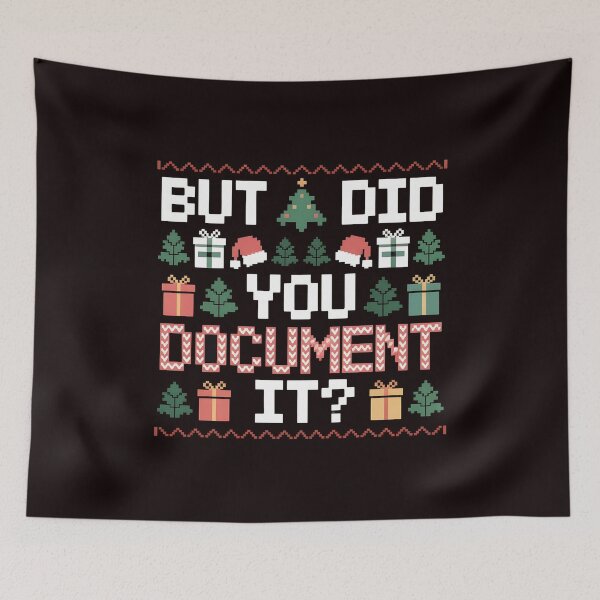 Item preview, Office Party Ugly Sweater – But Did You Document It designed and sold by Redgiant87x.
