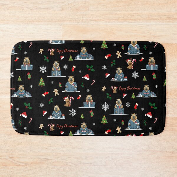 Item preview, Capy Christmas - Capybara Pattern, Cute Holiday Animal Design designed and sold by Sir Capy B.