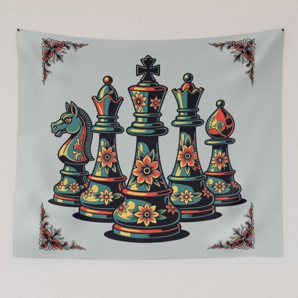 Item preview, Chess With Flower Art designed and sold by Planetporridge.