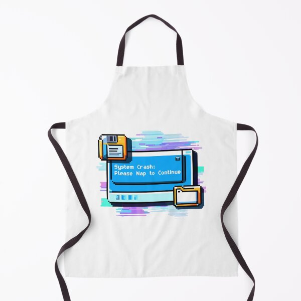 Item preview, System Crash: Please Nap to Continue - Retro 90s Pixel Art Glitch Error Aesthetic ,Sticker , Tee designed and sold by arceeddesign.