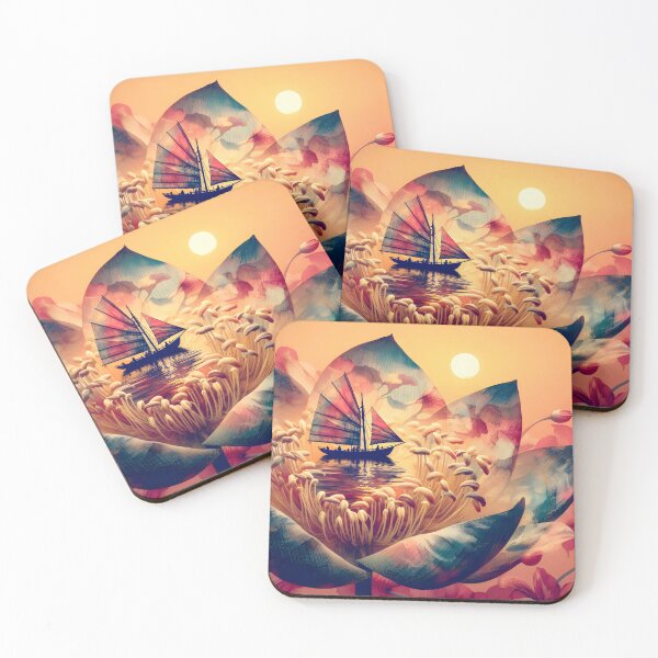 Item preview, Flower Boat, Ai Generated Art  designed and sold by ACC .