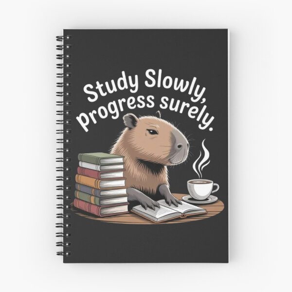 Item preview, Capybara Studieux – Study Slowly, Progress Surely designed and sold by DesignNadine.
